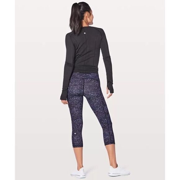 Lululemon Speed Up Crop 21" Size 4 EUC Crystalline Multi Luxtreme - Picture 3 of 11